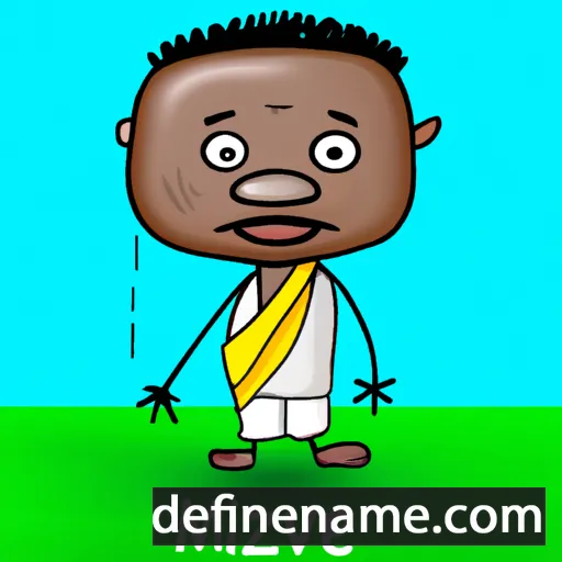 cartoon of the name Mwezi