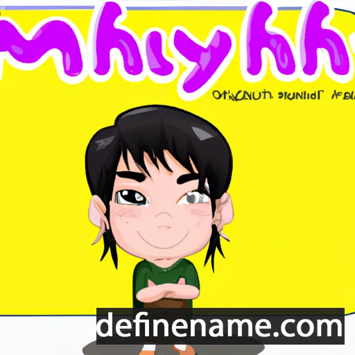 cartoon of the name Myaukhpet Shinma