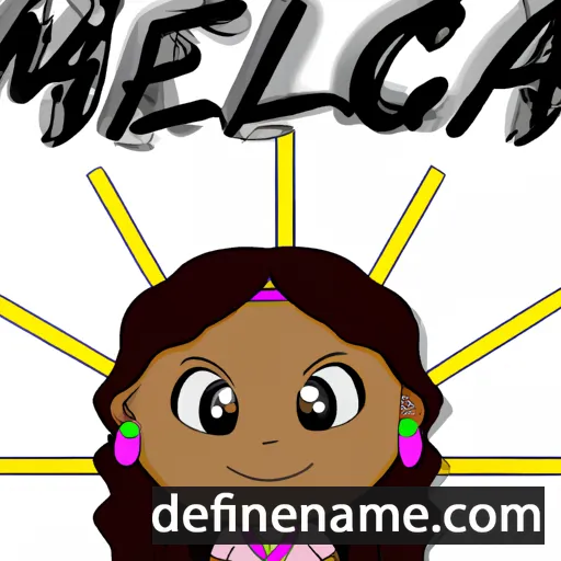 cartoon of the name Mycaela