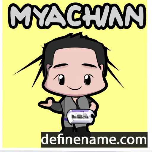 cartoon of the name Mycah