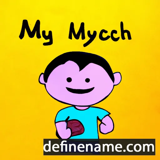 cartoon of the name Mychau