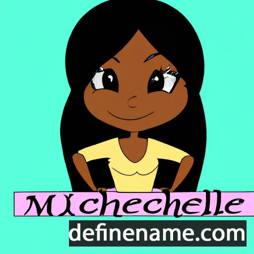 cartoon of the name Mychelle