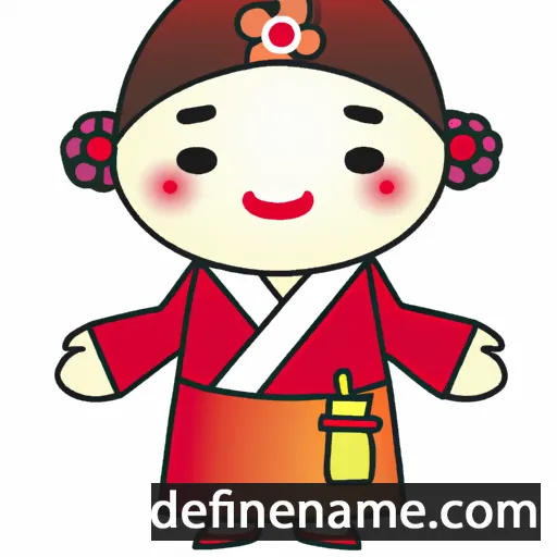 cartoon of the name Myeong-eun