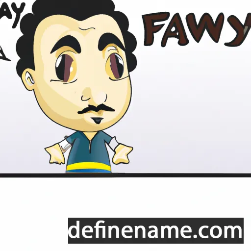 cartoon of the name Myfanawy