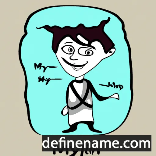 cartoon of the name Myghin