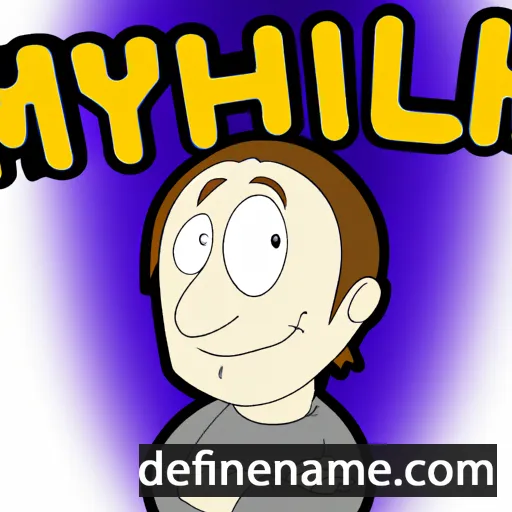 cartoon of the name Myhal