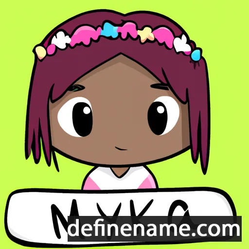 cartoon of the name Myika