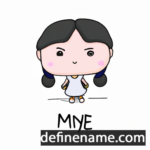 cartoon of the name Myine