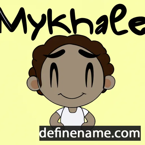 cartoon of the name Mykhael