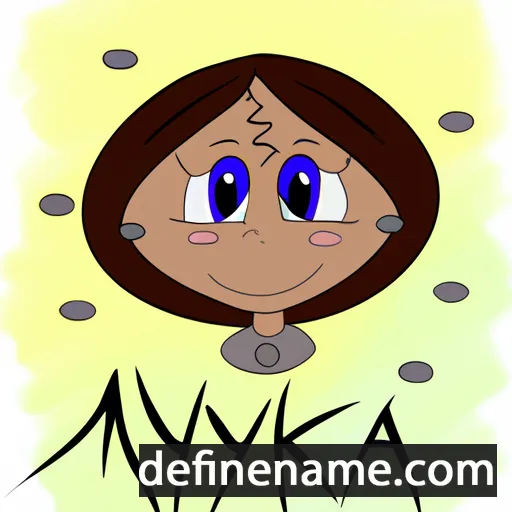 cartoon of the name Mykya