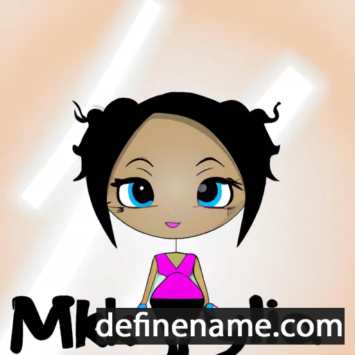 cartoon of the name Mykyla