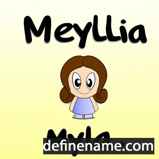 cartoon of the name Mylea