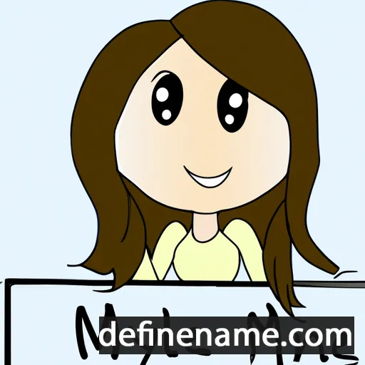 cartoon of the name Myleene