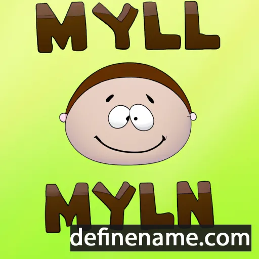 cartoon of the name Mylen