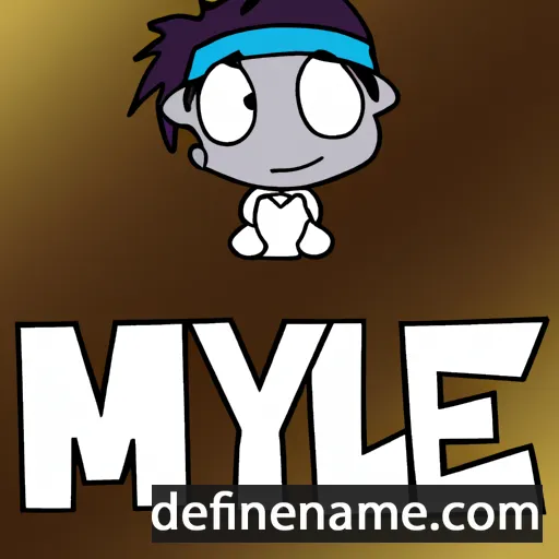 cartoon of the name Mylez