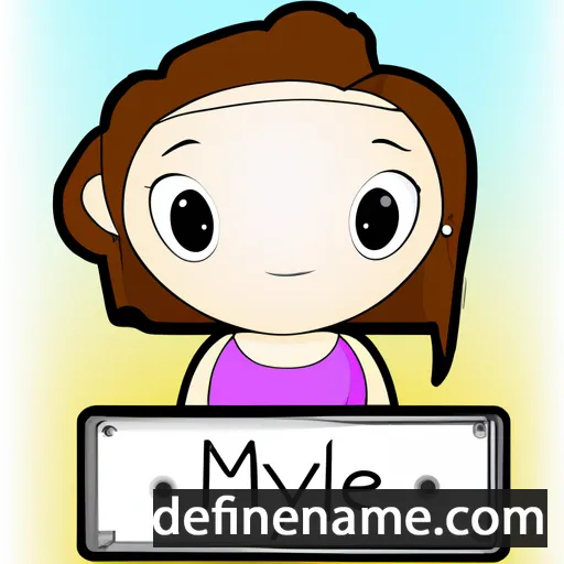 cartoon of the name Mylie