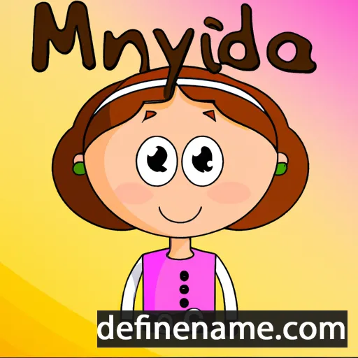 cartoon of the name Mylinda