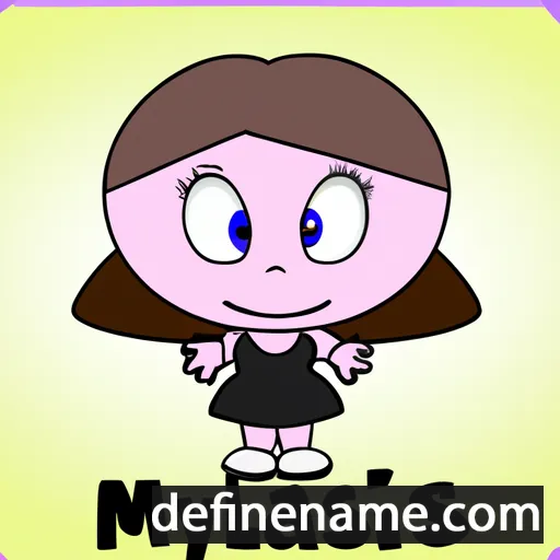 cartoon of the name Mylissa