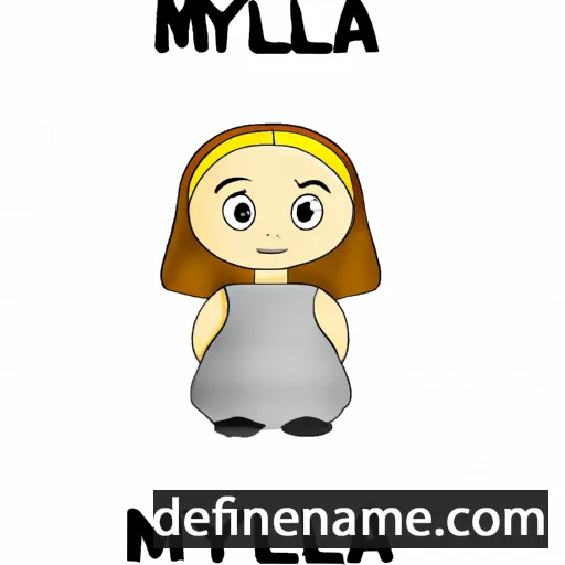 cartoon of the name Myllena