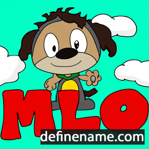 cartoon of the name Mylo