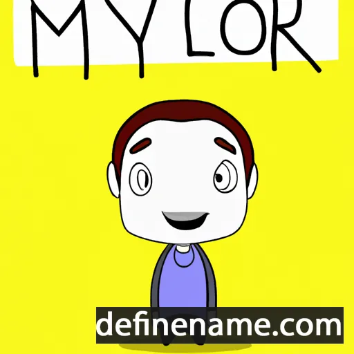 cartoon of the name Mylor