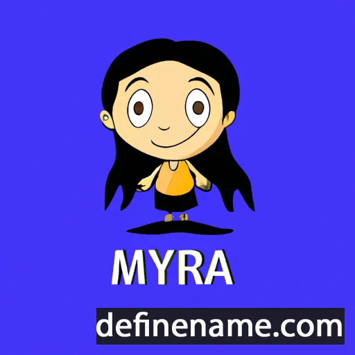 cartoon of the name Myna