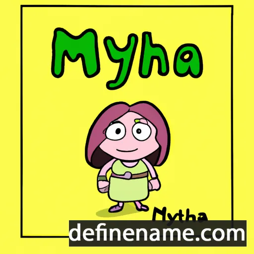 cartoon of the name Mynta