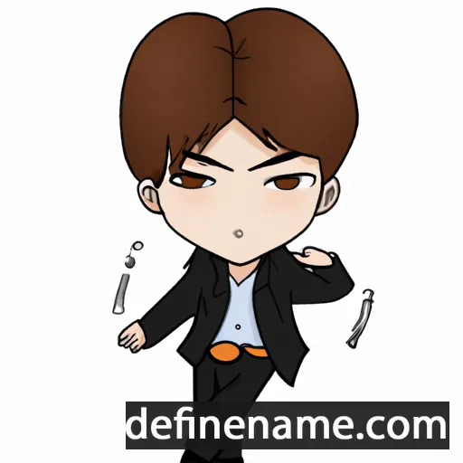 cartoon of the name Myong