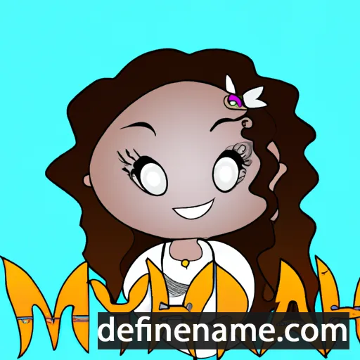 cartoon of the name Myriah