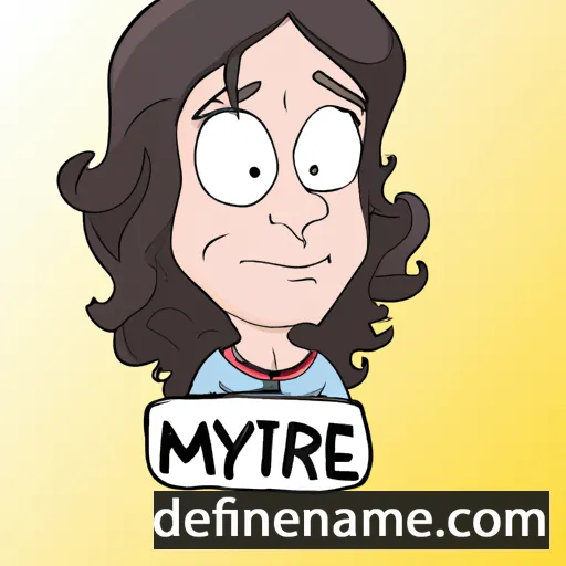 cartoon of the name Myriame