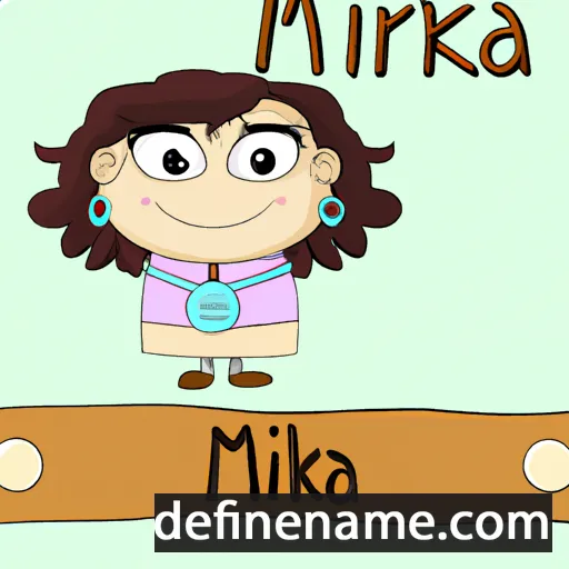 cartoon of the name Myrka