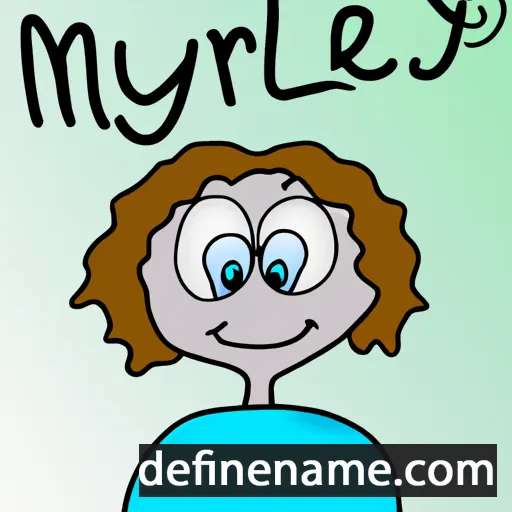 cartoon of the name Myrl