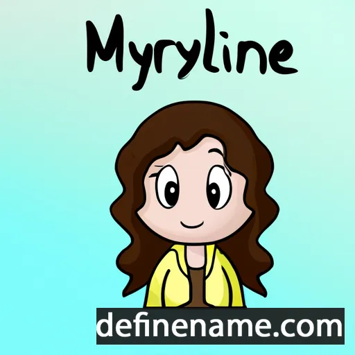 cartoon of the name Myrlaine