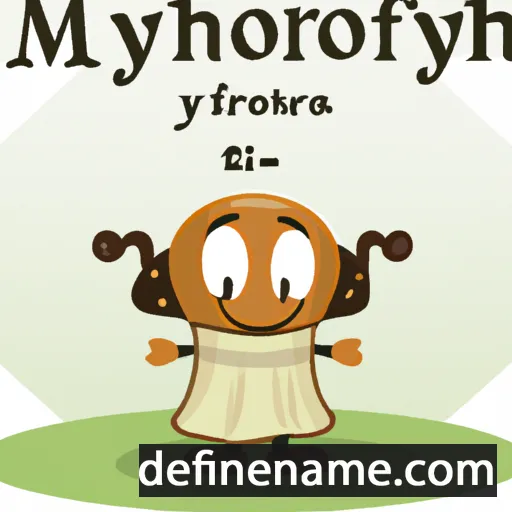 cartoon of the name Myrofora