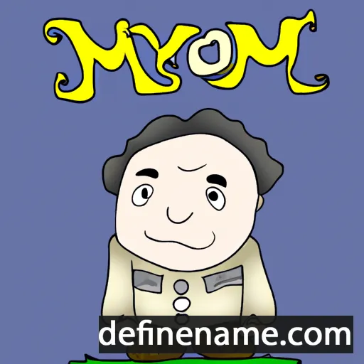 cartoon of the name Myrom