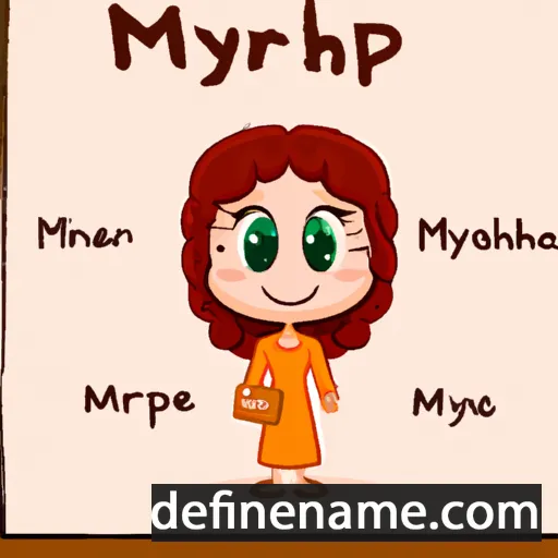 cartoon of the name Myrrh