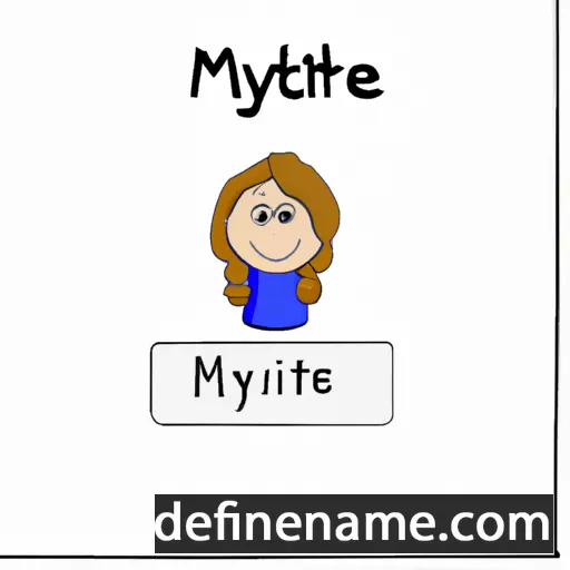 cartoon of the name Myrte