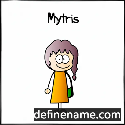 cartoon of the name Myrtis