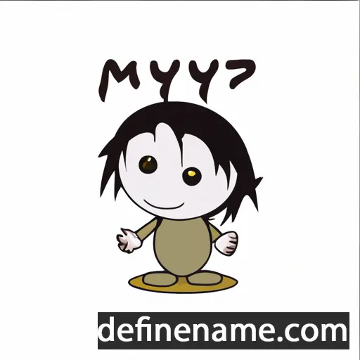 cartoon of the name Myy