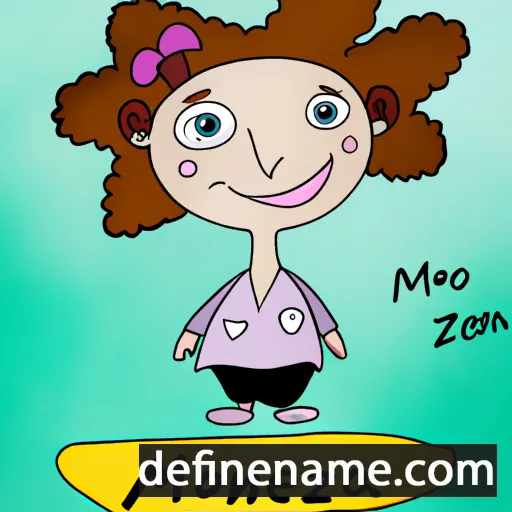 cartoon of the name Mzeona