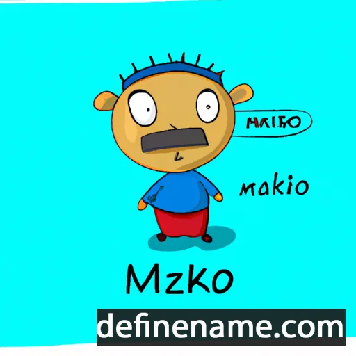 cartoon of the name Mziako