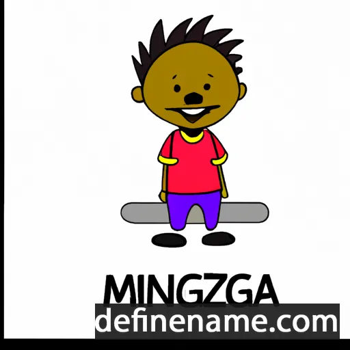 cartoon of the name Mzingayi