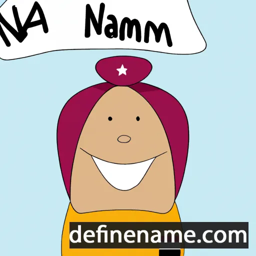 cartoon of the name Nåmi