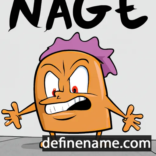 cartoon of the name Naged