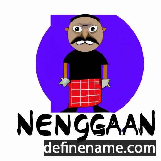 cartoon of the name Nagendran