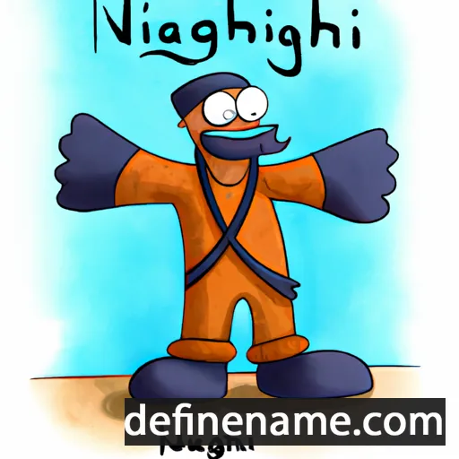 cartoon of the name Naghash