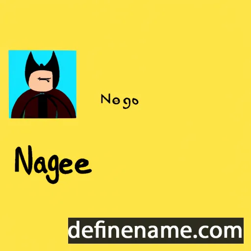 cartoon of the name Naghwe