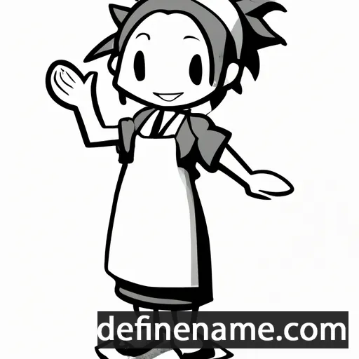 cartoon of the name Nagisako