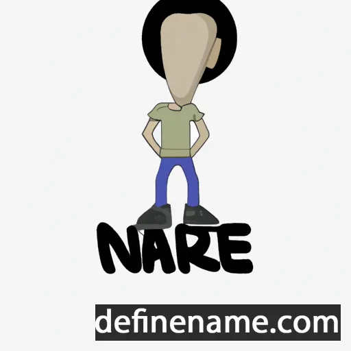 cartoon of the name Nah-re