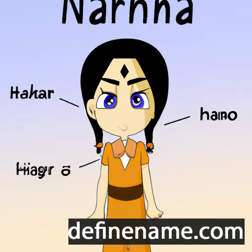 cartoon of the name Nahara